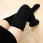 Womens Thick Knee Socks Black One size