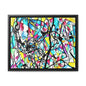 Kaleidoscope Gallery Canvas Wraps, Horizontal Frame 14″ x 11″ Black Premium Gallery Wraps (1.25″)