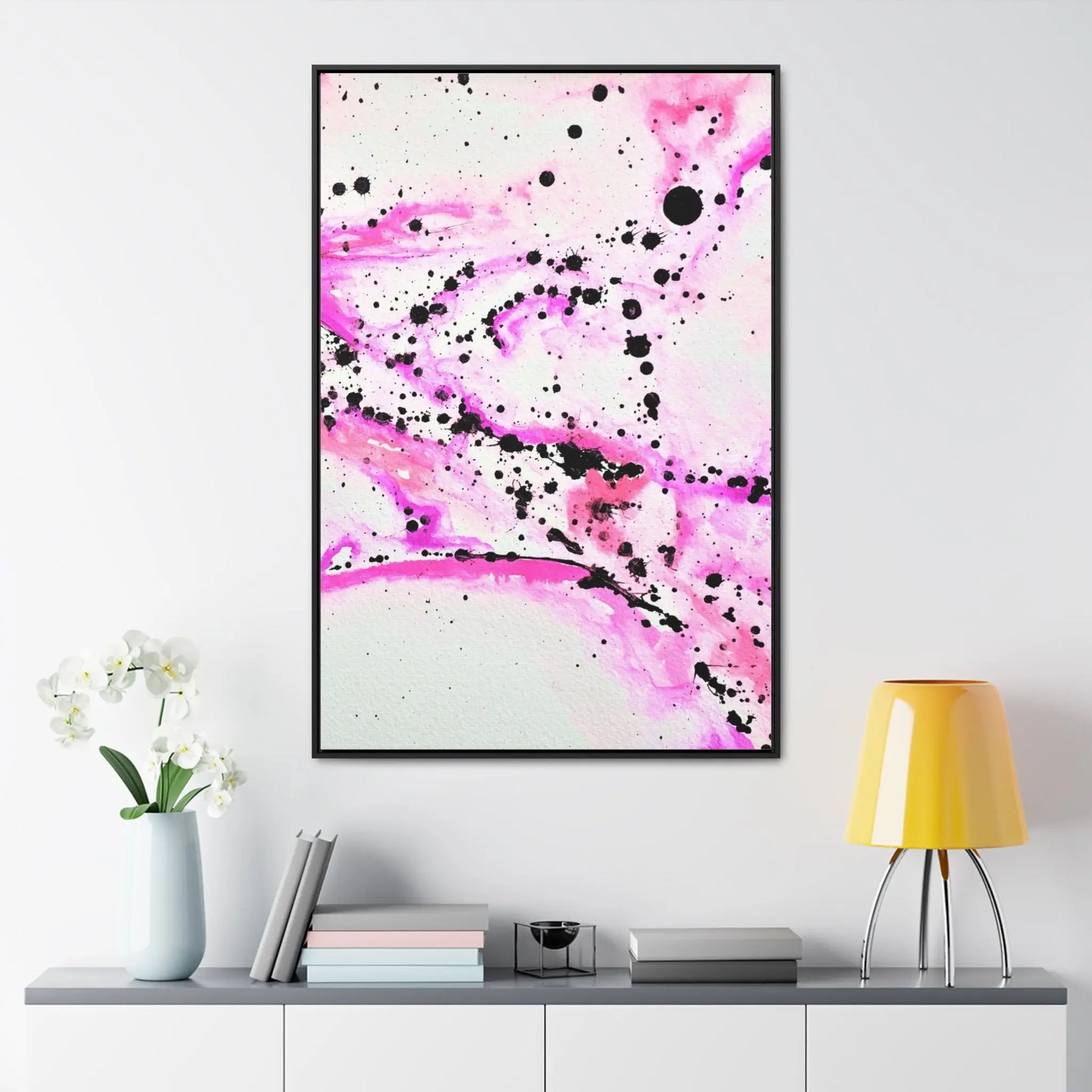 Neon Lightning Gallery Canvas Wraps, Vertical Frame