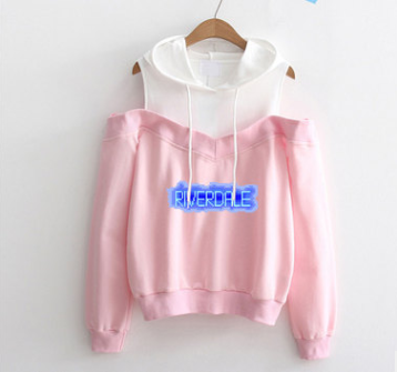 Off-Shoulder Hooded Sweatshirt - C2 XL - sweatshirt