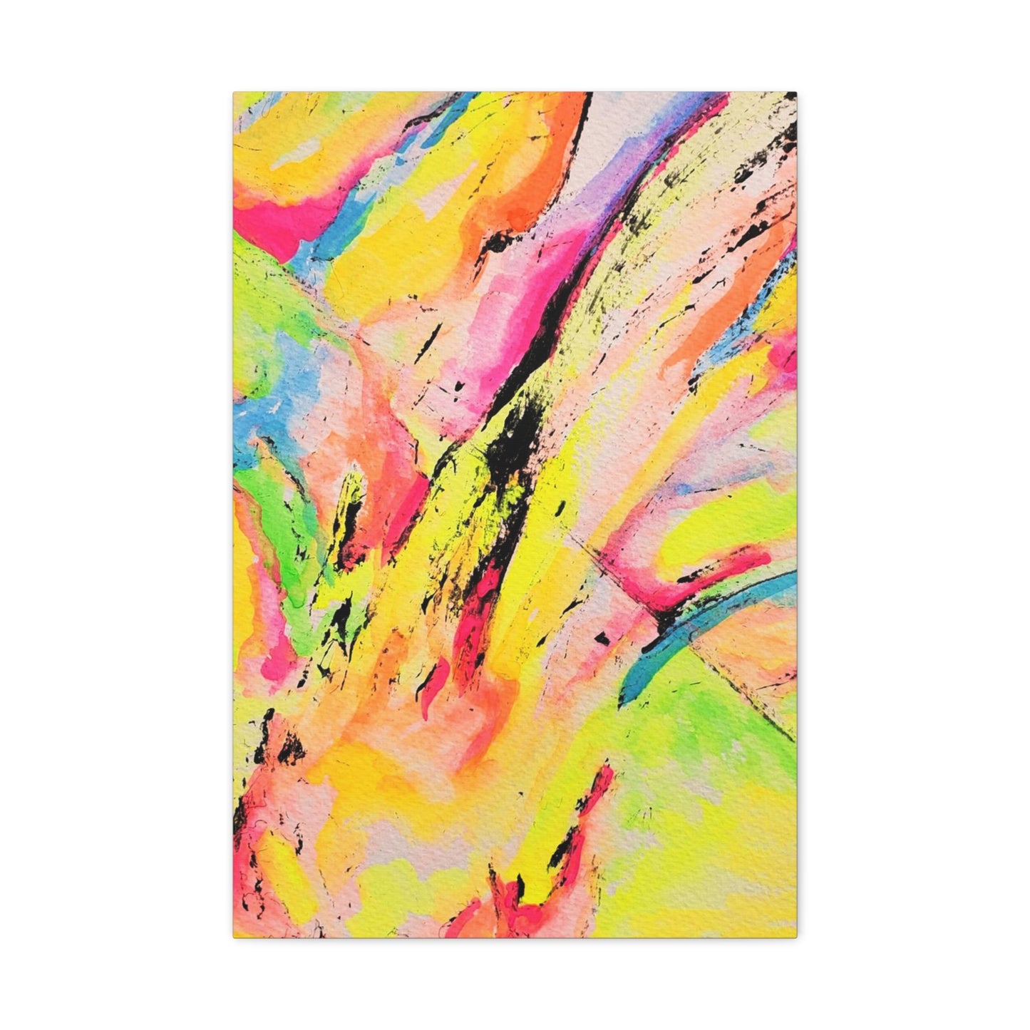 Neon Fire Canvas Gallery Wraps