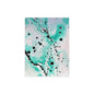 Teal Burst Silk Posters 12″ x 16″ (Vertical) Semi Glossy