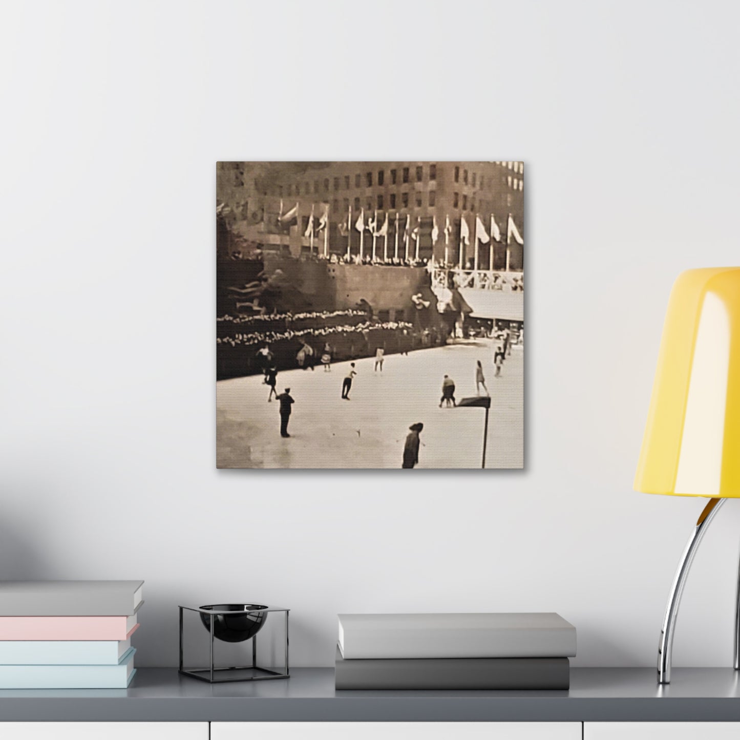 Rockefeller Plaza Easter 1945 Canvas Gallery Wraps