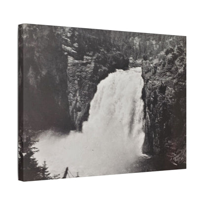 Upper Falls Yellowstone Satin Canvas Stretched