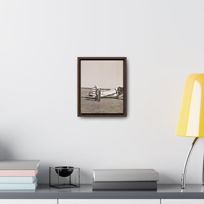 Army Pursuit Plane Ames Airport 1939 Gallery Canvas Wraps Vertical Frame 8″ x 10″ Premium Gallery Wraps (1.25″) Walnut