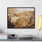 Back View Morris Dam Spillway Gallery Canvas Wraps Horizontal Frame 24″ x 18″ Walnut 1.25"