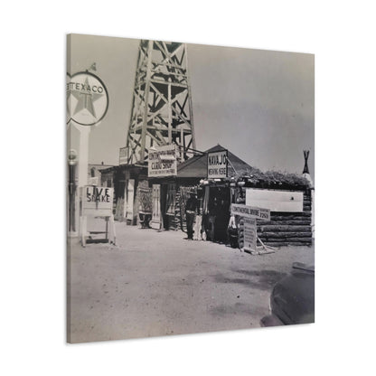 Texaco Station Continental Divide Canvas Gallery Wraps