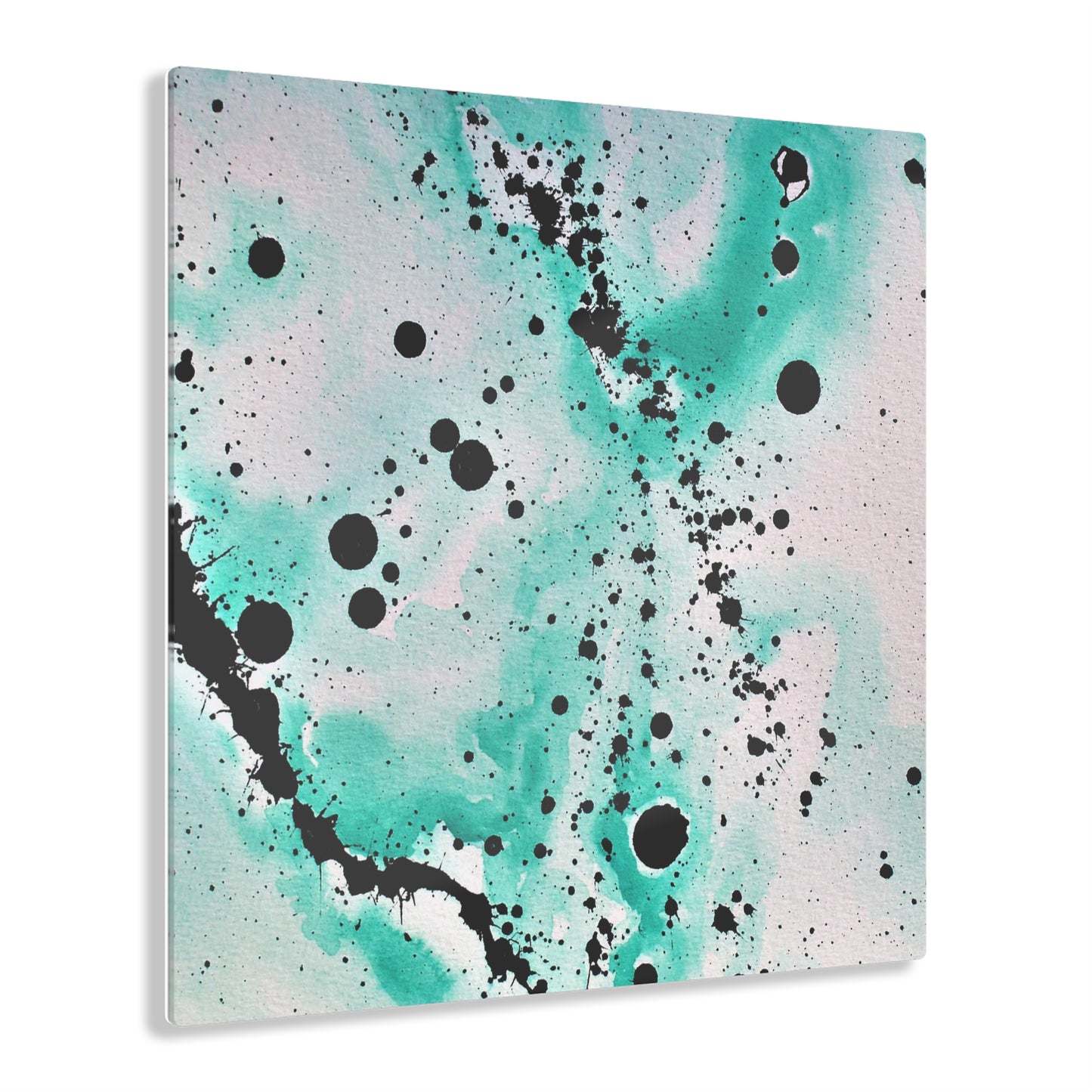 Teal Burst Acrylic Prints