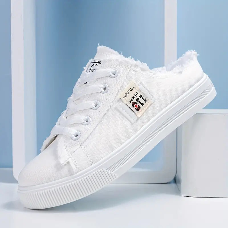 Flat Slip-On Canvas Sneakers - Kia Day Design