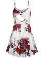 Euro-American Chic Maternity Halter Dress - White M - dress
