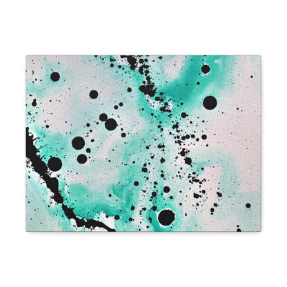 Teal Burst Stretched Canvas 1.5" 16″ x 12″