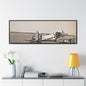 Army Pursuit Plane Ames Airport 1939 Gallery Canvas Wraps, Horizontal Frame 60″ x 20″ Black 1.25"