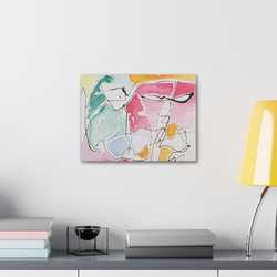 Abstract Face Canvas Gallery Wraps - Kia Day Design