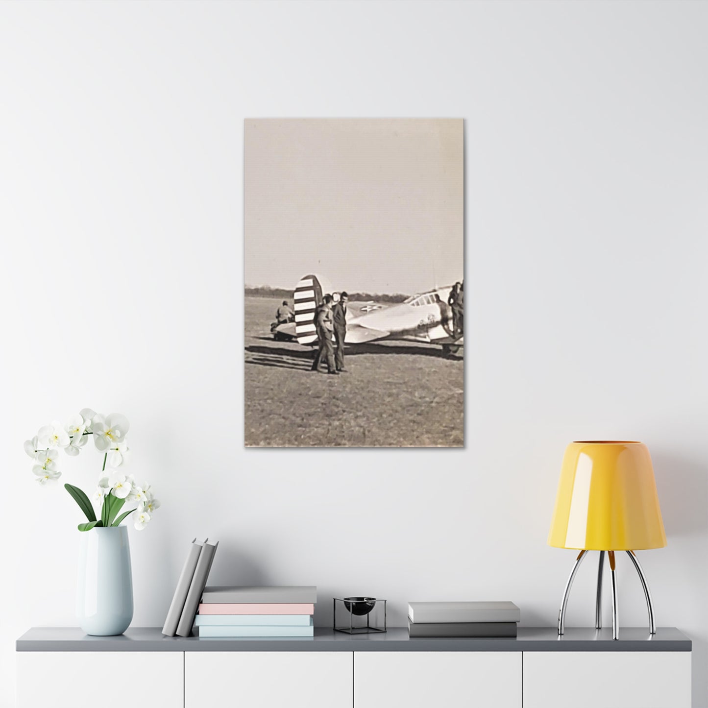 Army Pursuit Plane Ames Airport 1939 Canvas Gallery Wraps