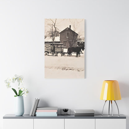 Milk Man Satin Canvas Stretched