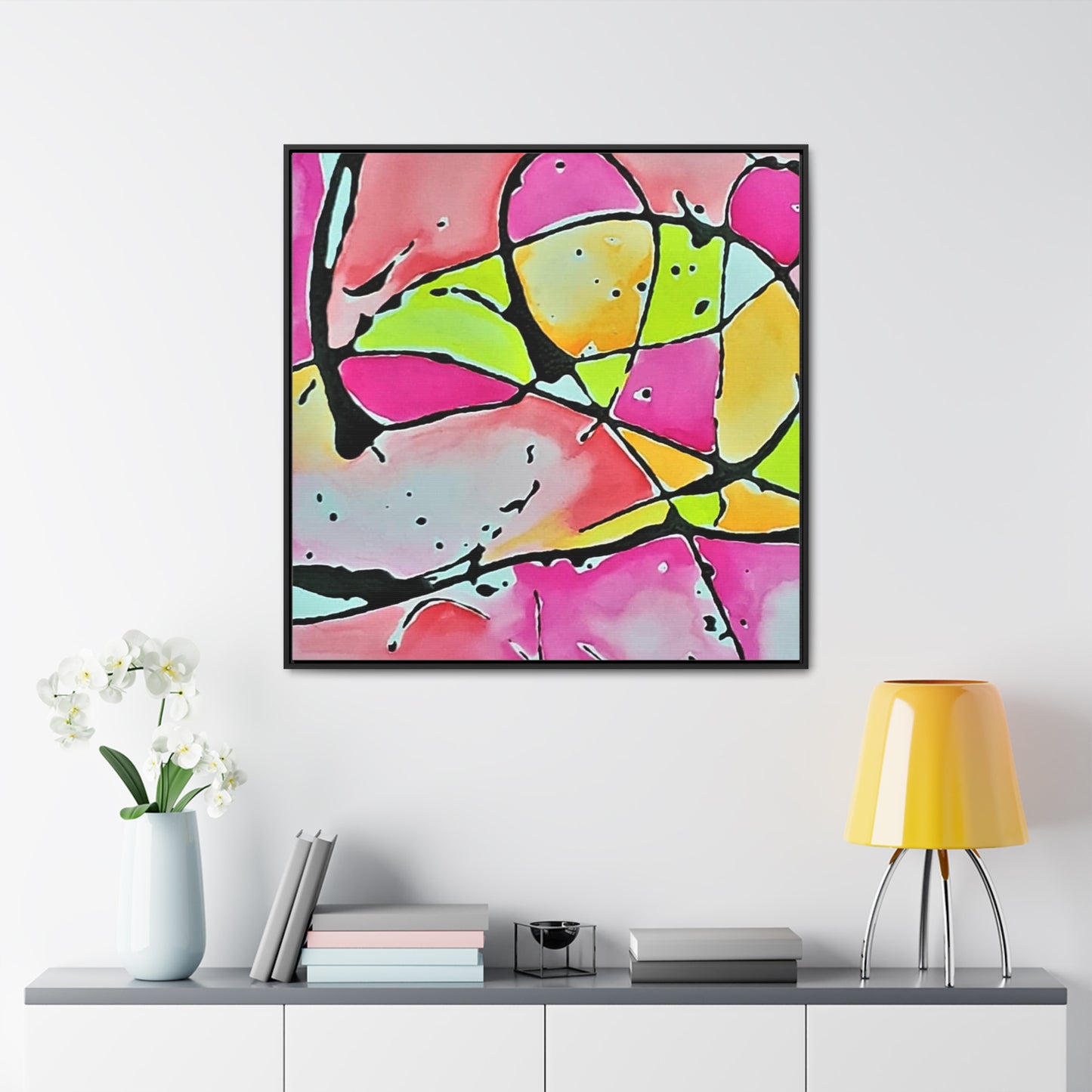 Pink Mouse Gallery Canvas Wraps, Square Frame