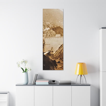 Back View Morris Dam Spillway Canvas Gallery Wraps 20″ x 60″ 1.25"