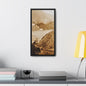 Back View Morris Dam Spillway Gallery Canvas Wraps Vertical Frame 10″ x 20″ 1.25" Black