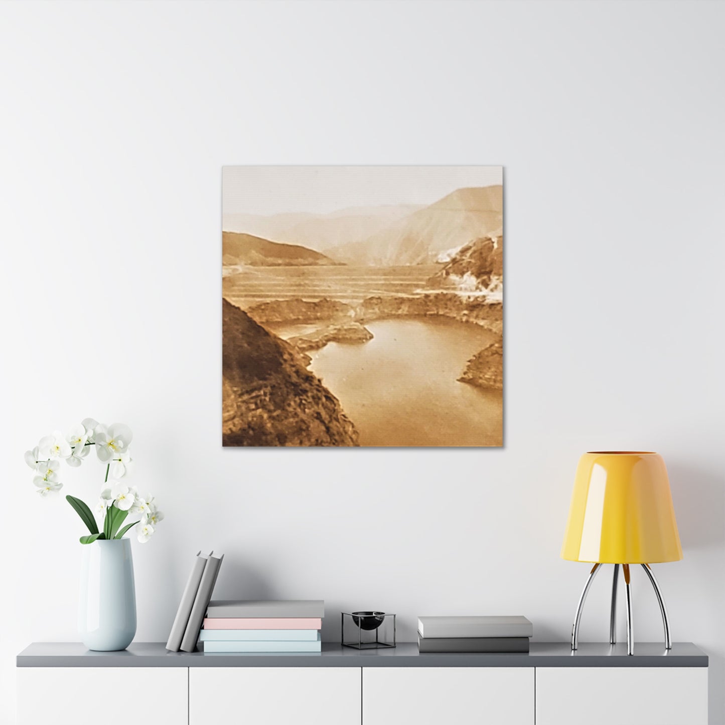 San Gabriel Dirt Fill Dam #1 Canvas Gallery Wraps