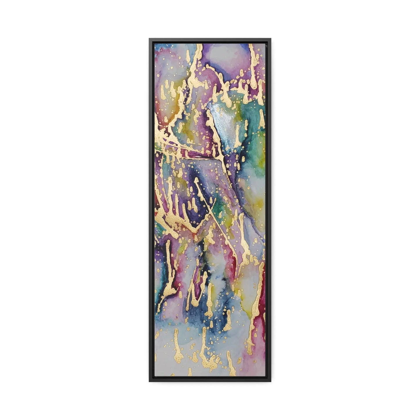 Purple Rain Gallery Canvas Wraps, Vertical Frame 12″ x 36″ Premium Gallery Wraps (1.25″)