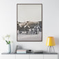 Boeing B-17 Bomber Gallery Canvas Wraps Vertical Frame 32″ x 48″ 1.25" Walnut