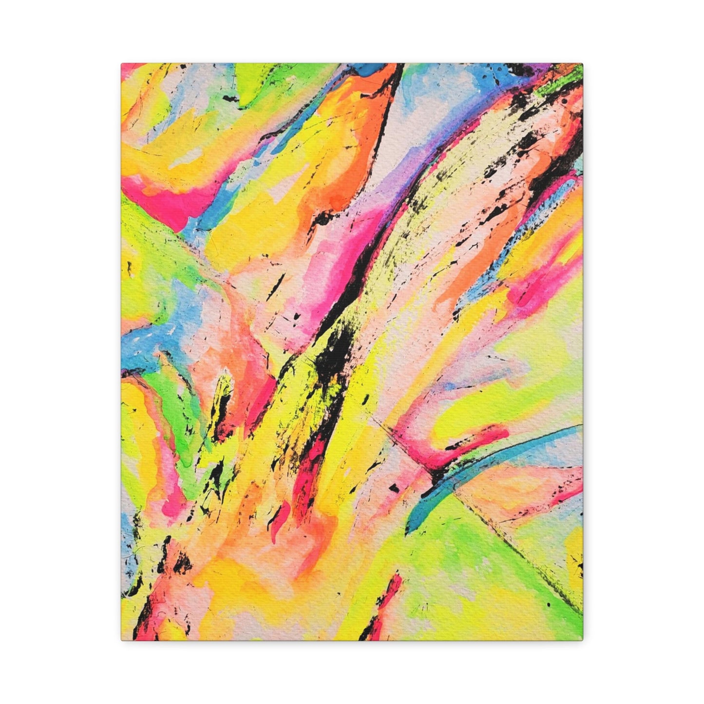 Neon Fire Canvas Gallery Wraps