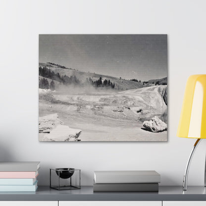 Mammoth Hot Springs Canvas Gallery Wraps 24″ x 20″ 1.25"