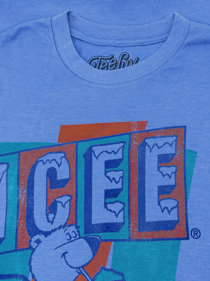 ICEE Polar Bear Logo T-Shirt - Blue- Tee Luv- {{Product type}}