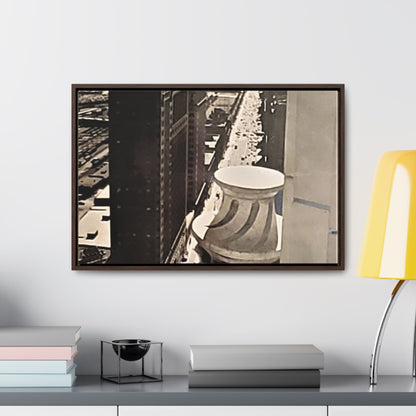 Michigan Ave Chicago Gallery Canvas Wraps Horizontal Frame 24″ x 16″ Walnut Premium Gallery Wraps (1.25″)