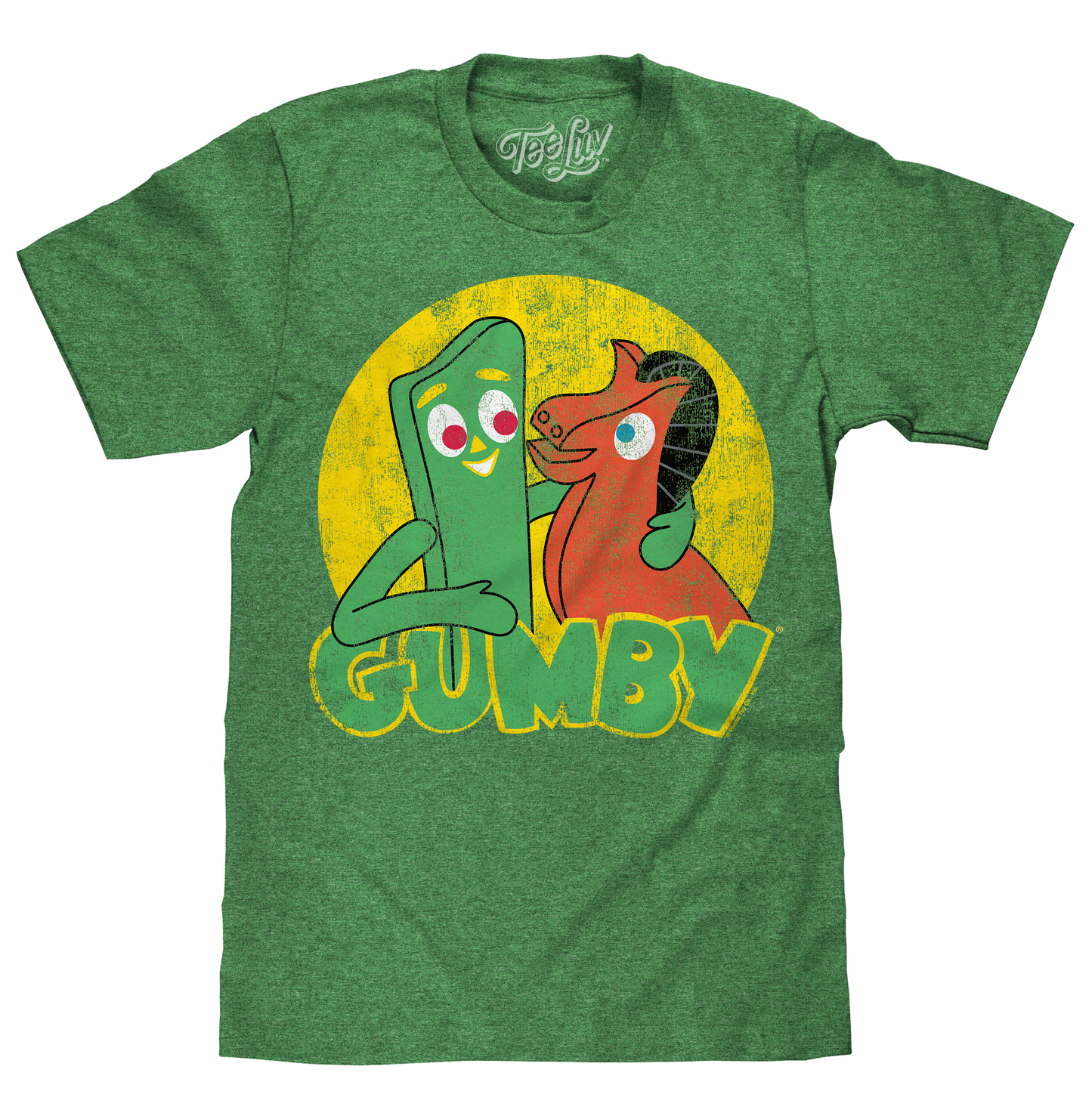 Gumby and Pokey T-Shirt - Green- Tee Luv- {{Product type}}