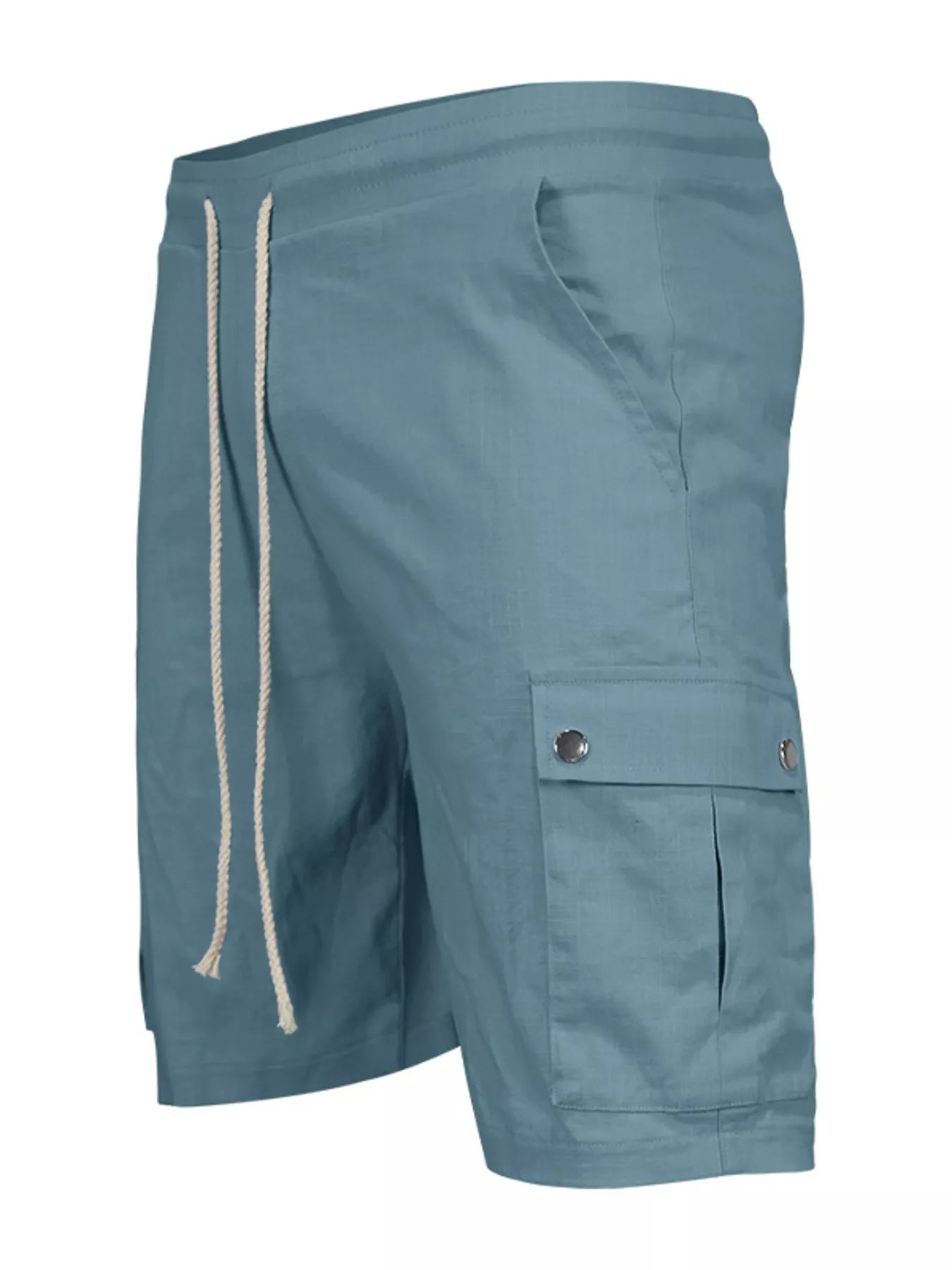 Men's Full Size Drawstring Casual Cargo Shorts Plus Size - -