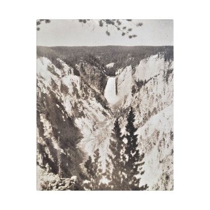 Artists Point Yellowstone Satin Canvas Stretched