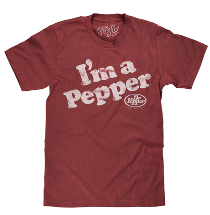 Dr Pepper I'm a Pepper T-Shirt - Red- Tee Luv- {{Product type}}