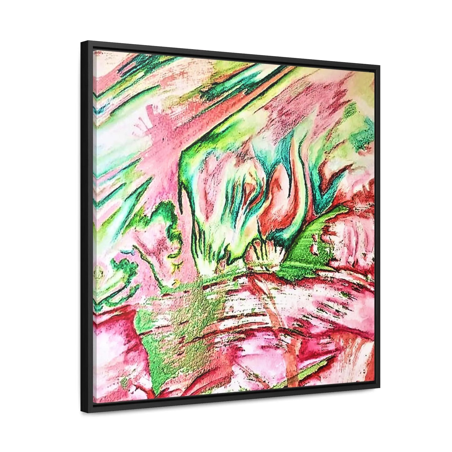 Pink Forest Gallery Canvas Wraps, Square Frame