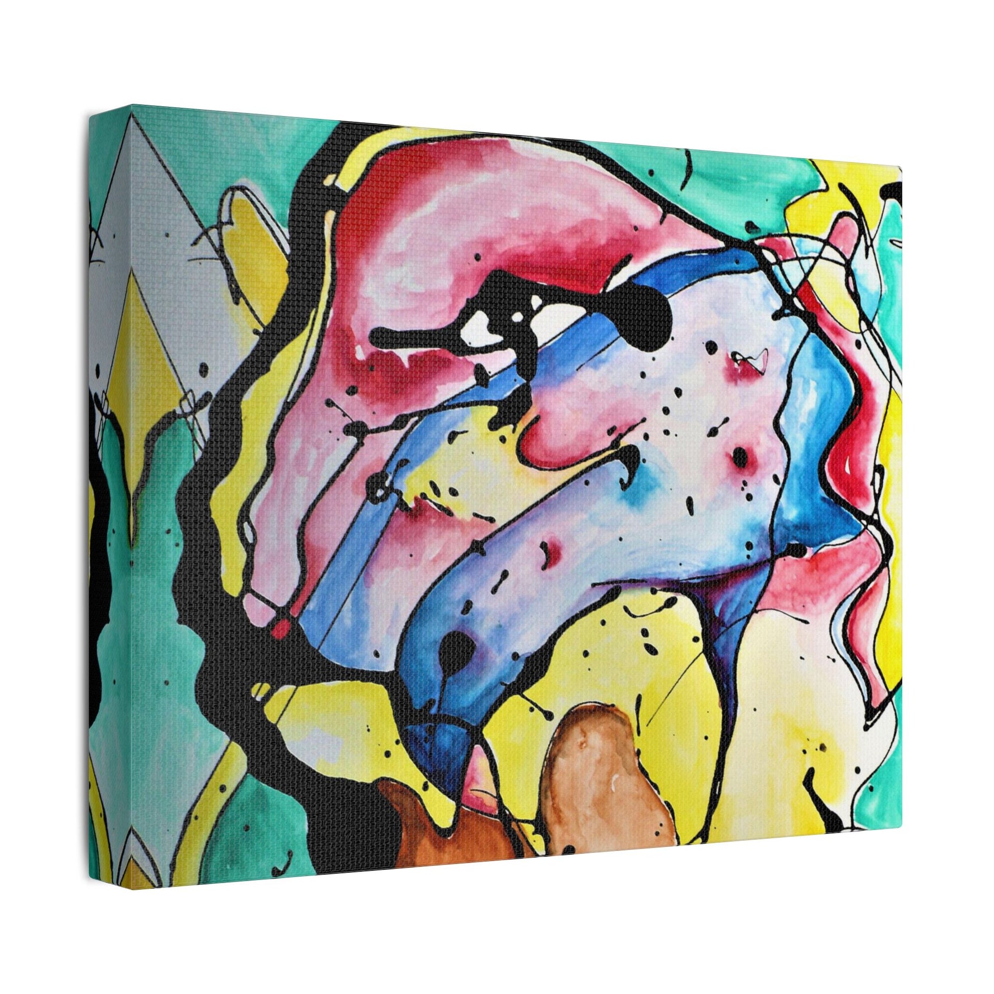 3rd Eye Sundae Satin Canvas Stretched - Kia Day Design