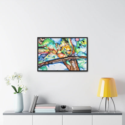 Owl In Flight Gallery Canvas Wraps, Horizontal Frame