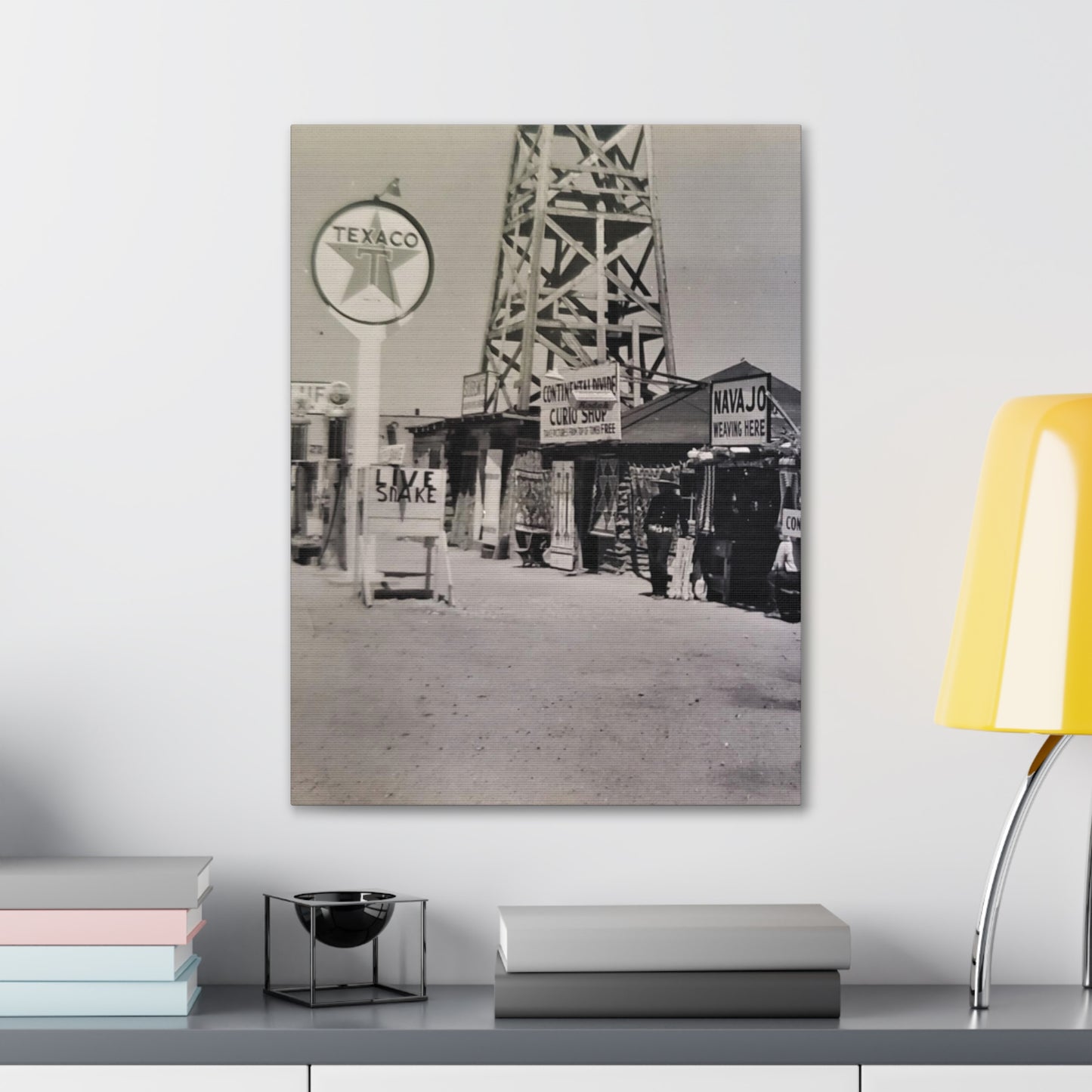 Texaco Station Continental Divide Canvas Gallery Wraps