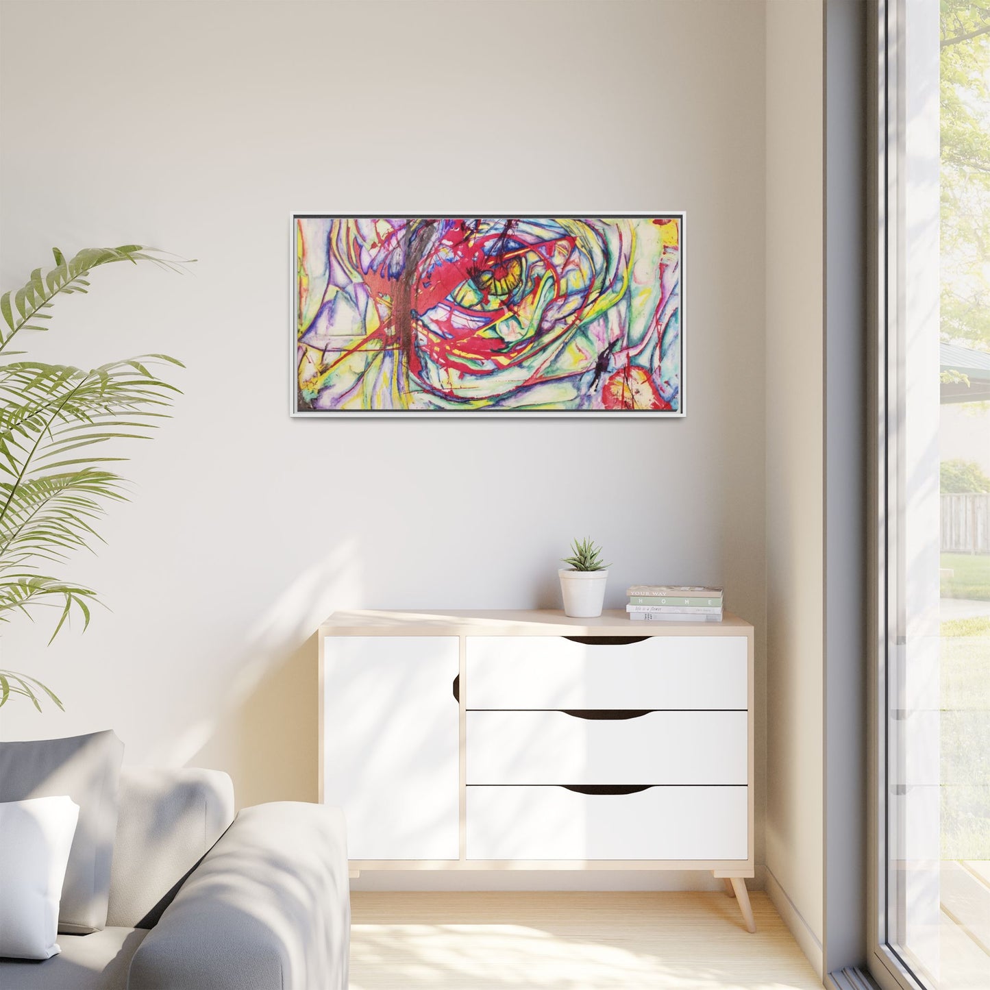 The Eye Framed Art Print - Kia Day Design