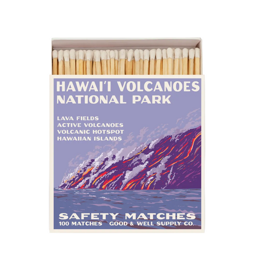 Hawaii Volcanoes Vintage National Park Cabin Matches - - matches