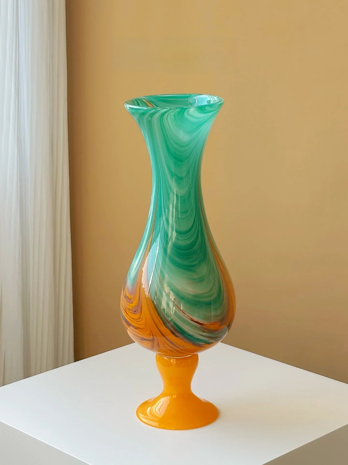 Luxury New Chinese Style Retro Glass Vase - - Vases