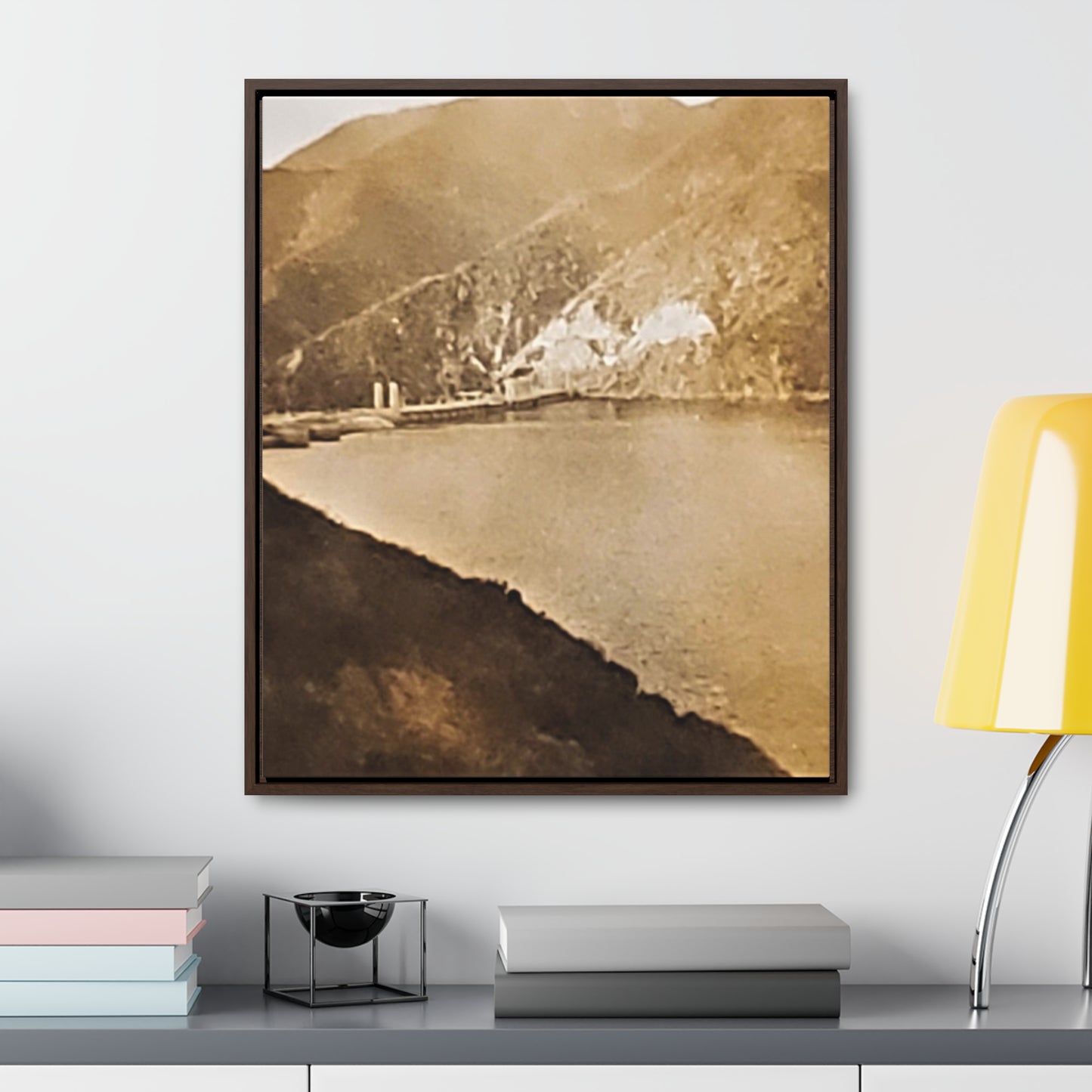 Morris Dam Lake Gallery Canvas Wraps, Vertical Frame