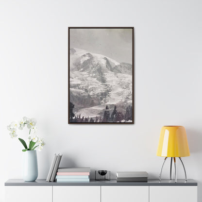 Mount Rainier Gallery Canvas Wraps Vertical Frame 24″ x 36″ Premium Gallery Wraps (1.25″) Walnut