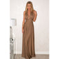 Long Wrap Dress - Gold Extra Small - dress