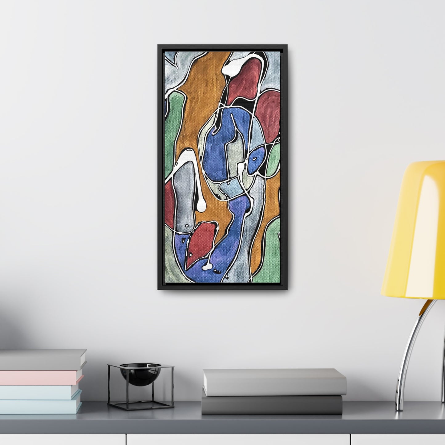 Blue Girl Gallery Canvas Wraps, Vertical Frame