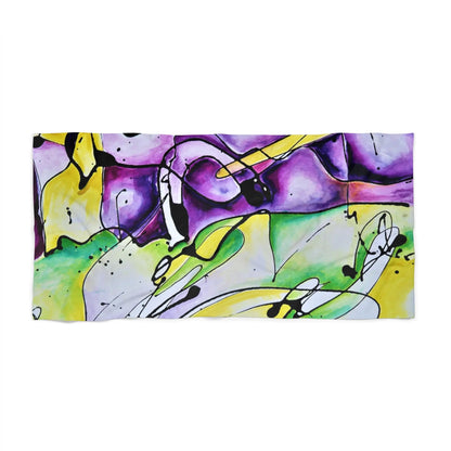 Purple Mountains Beach Towel