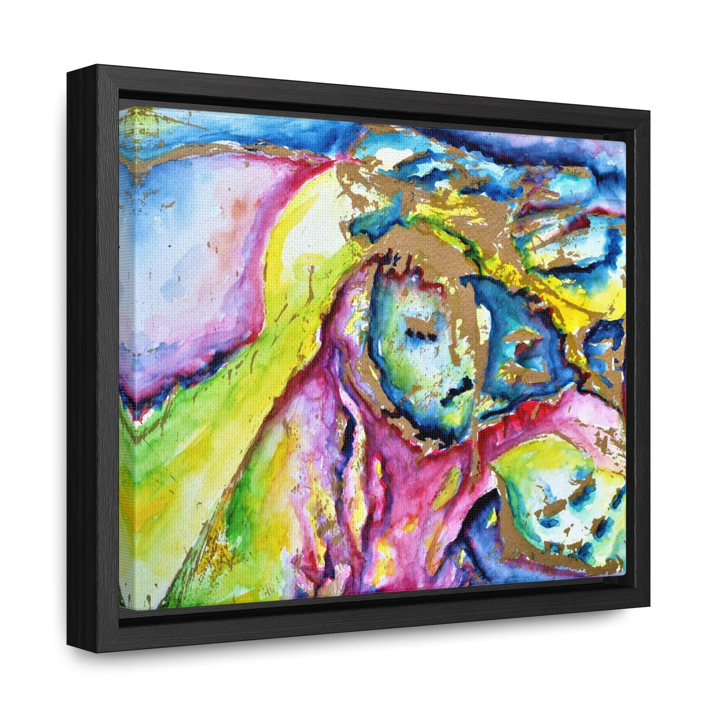 Mother's Face Gallery Canvas Wraps, Horizontal Frame