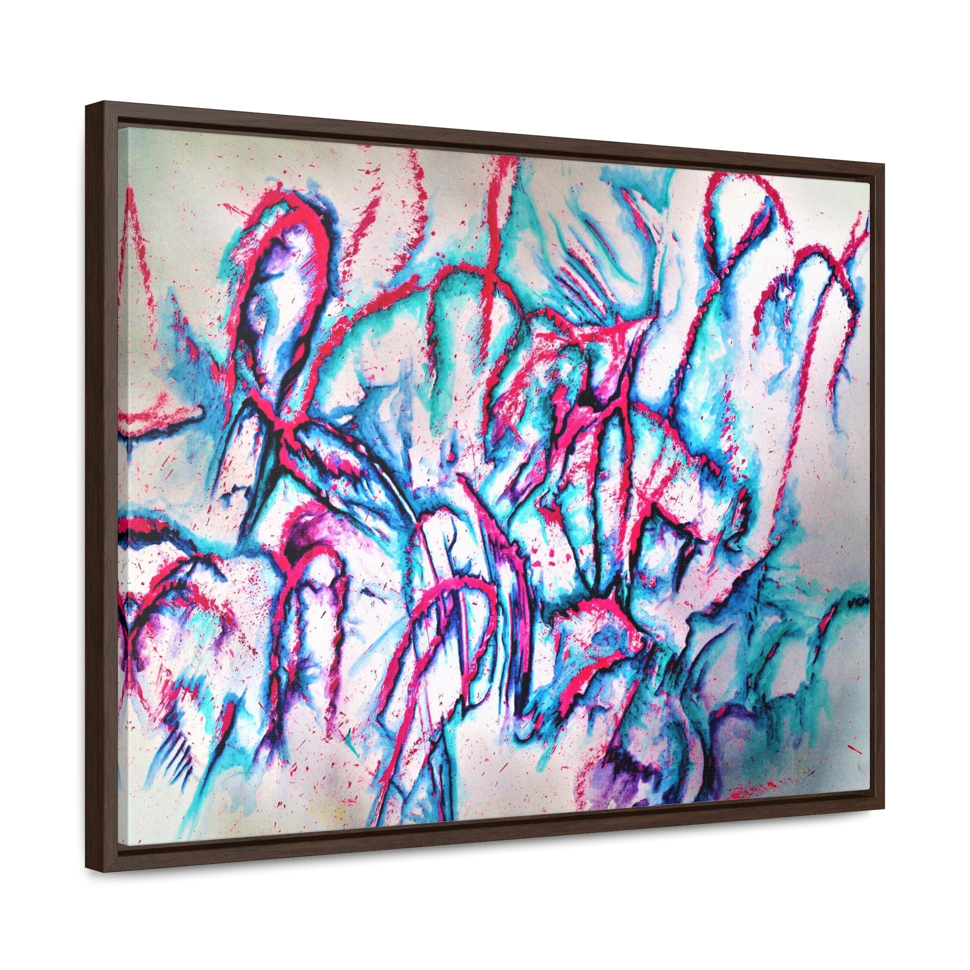 Pink Jellyfish Gallery Canvas Wraps, Horizontal Frame