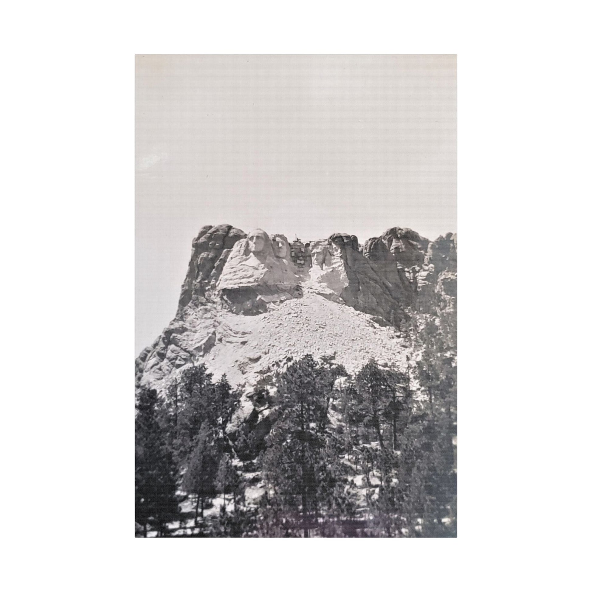Black Hills Mount Rushmore Satin Canvas Stretched