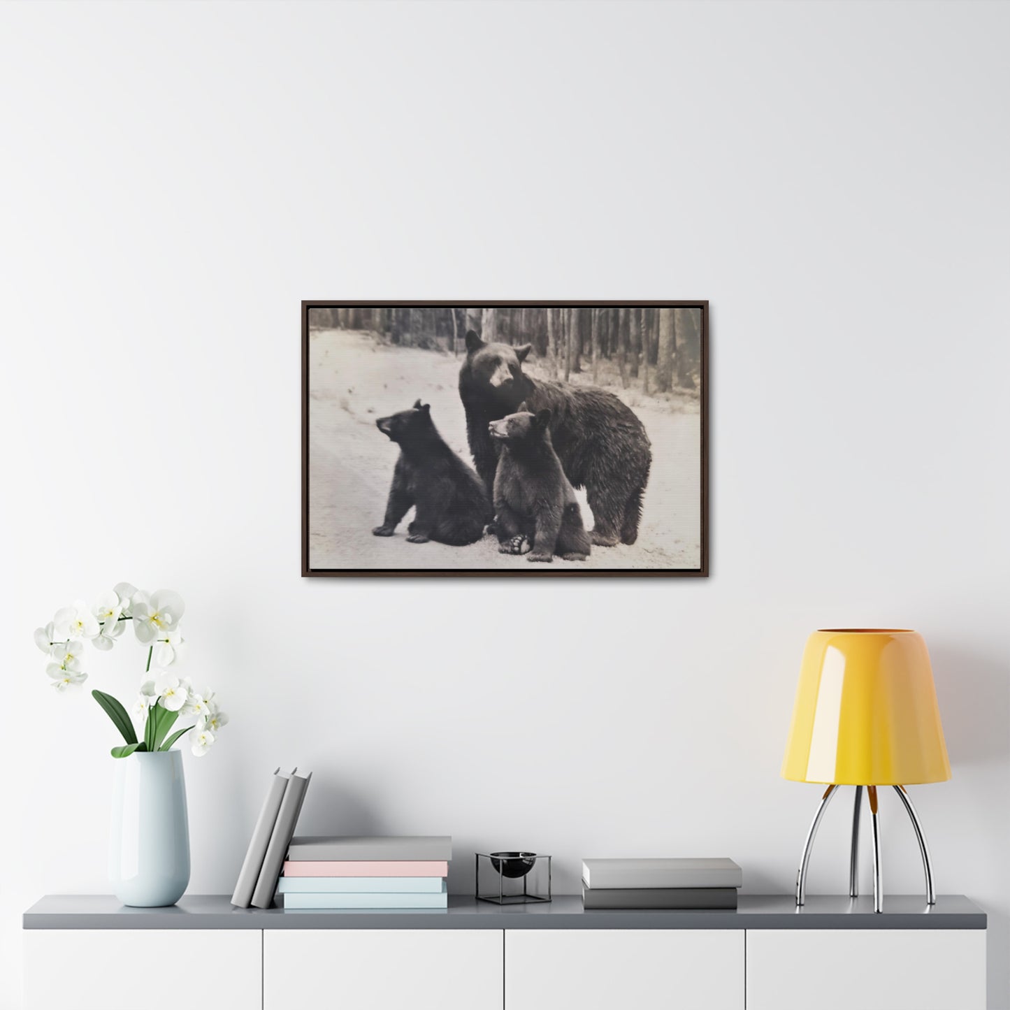 Yellowstone Black Bears Gallery Canvas Wraps, Horizontal Frame