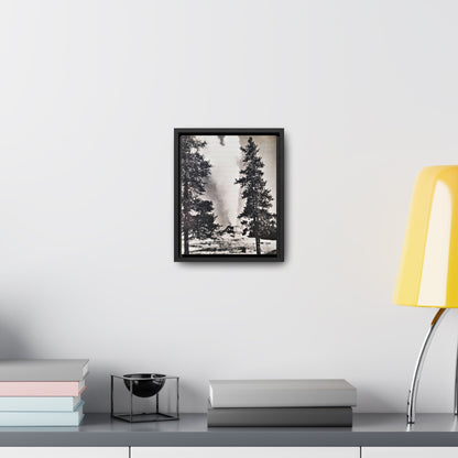 Castle Geyser Yellowstone Gallery Canvas Wraps Vertical Frame 8″ x 10″ Premium Gallery Wraps (1.25″) Black